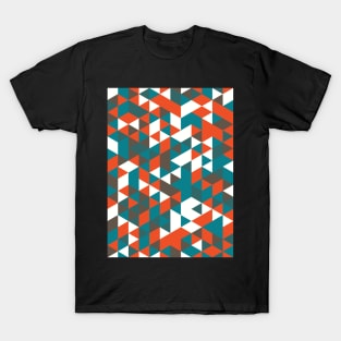 Retro cubes pattern T-Shirt